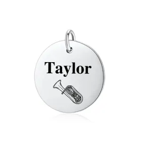 Personalized Tuba Charm