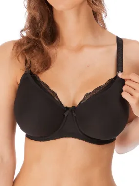 Pure Nursing Drop Cup Bra - Black